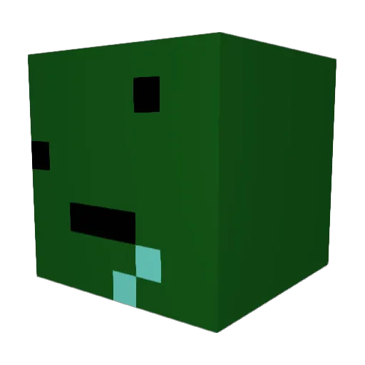 Baconstick Minecraft avatar head, 3D render