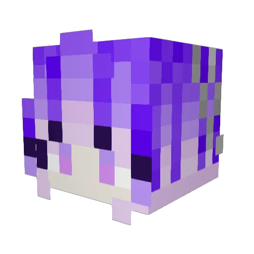 BadAngel199728 Minecraft avatar head, 3D render