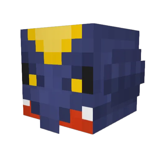 BadAshe13 Minecraft avatar head, 3D render