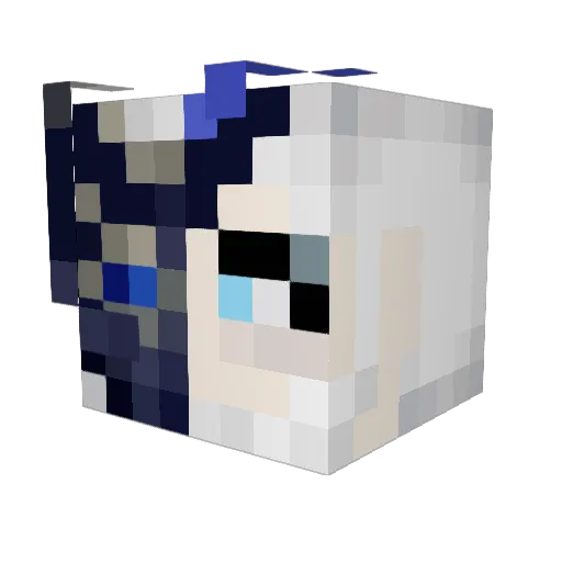 BadBedRat Minecraft avatar head, 3D render
