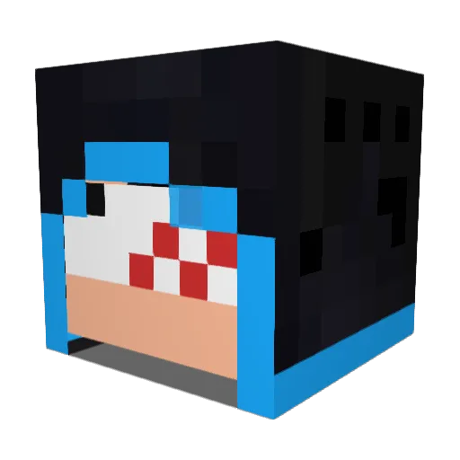 BadBoy__TW Minecraft avatar head, 3D render