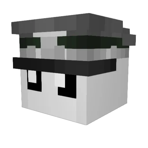 BadBread7211 Minecraft avatar head, 3D render