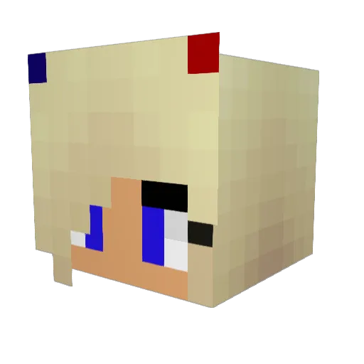 BadBunny32 Minecraft avatar head, 3D render
