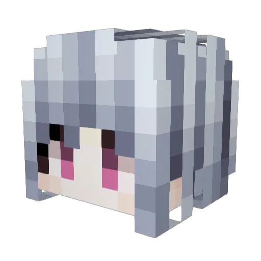 BadCandy Minecraft avatar head, 3D render