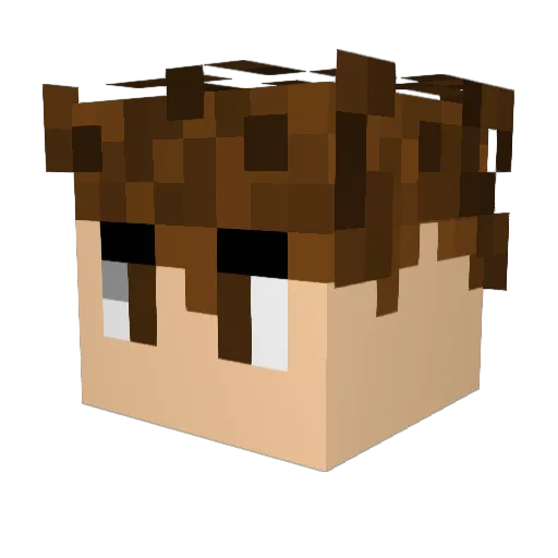 BadDivine Minecraft avatar head, 3D render