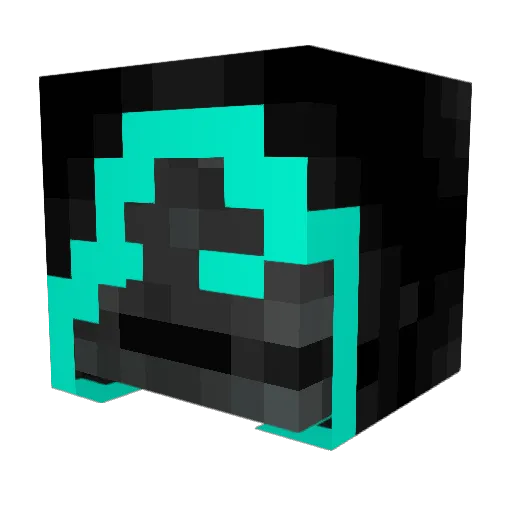 BadDogMC Minecraft avatar head, 3D render