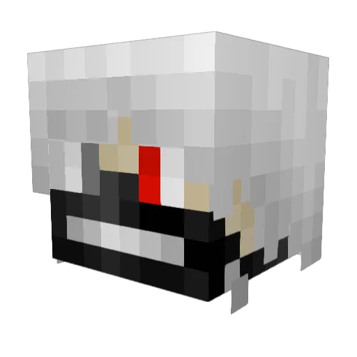 BadEagle001 Minecraft avatar head, 3D render