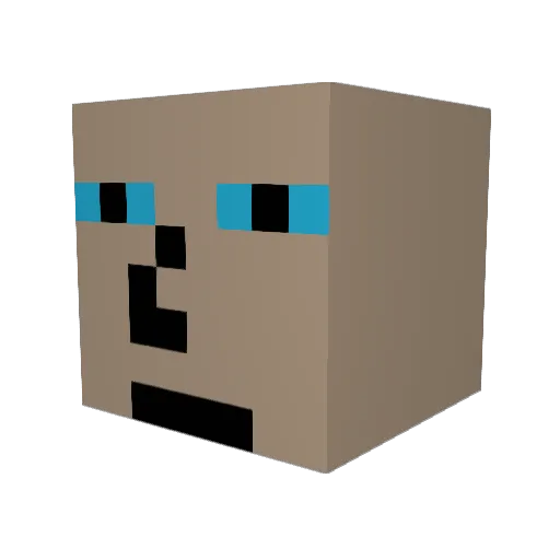 BadEngrissh Minecraft avatar head, 3D render