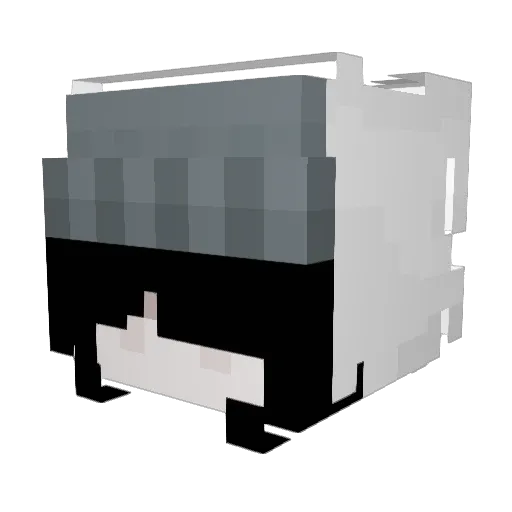 BadFaceZoe Minecraft avatar head, 3D render