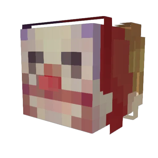 BadFortune Minecraft avatar head, 3D render