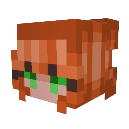 BadGamer167 Minecraft avatar head, 3D render