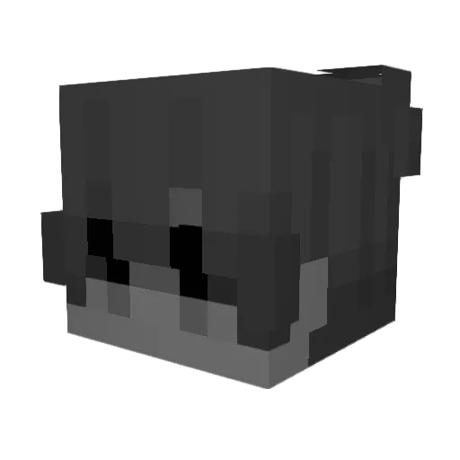 BadGolden Minecraft avatar head, 3D render