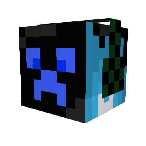 BadHarpy Minecraft avatar head, 3D render
