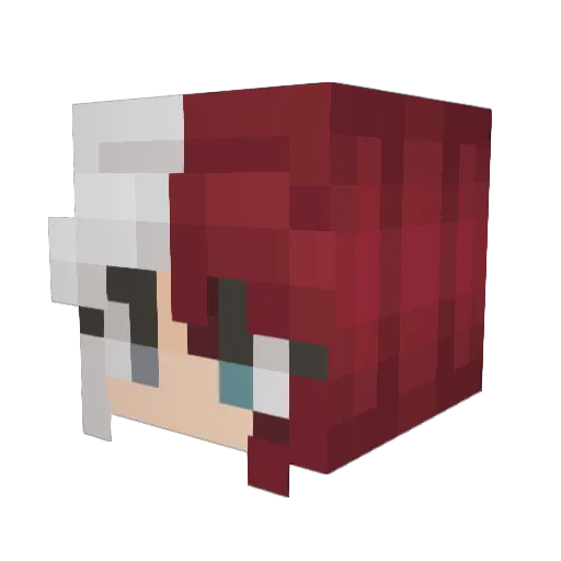 BadK4rmaa Minecraft avatar head, 3D render