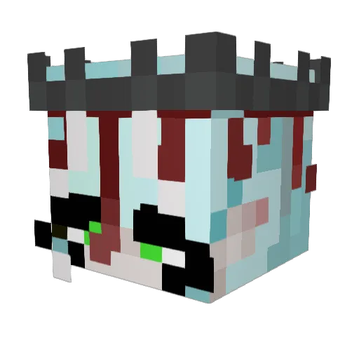 BadKarma0404 Minecraft avatar head, 3D render