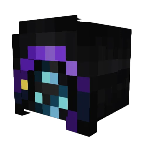 BadLuckCharm_ Minecraft avatar head, 3D render