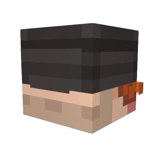 BadMadDozer Minecraft avatar head, 3D render