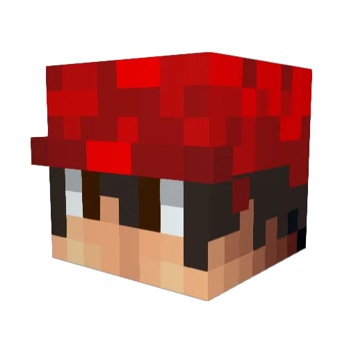 BadMojoGrunt Minecraft avatar head, 3D render