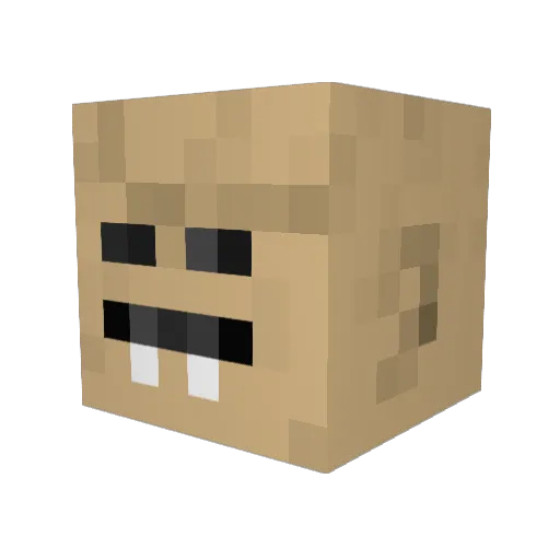 BadPega Minecraft avatar head, 3D render