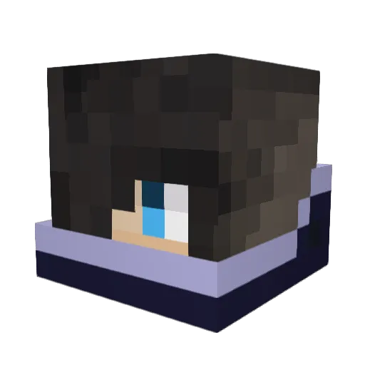 BadRobotGirl85 Minecraft avatar head, 3D render