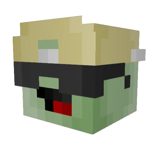 BadRooster05 Minecraft avatar head, 3D render