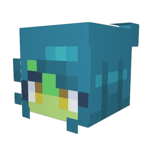 BadSarah Minecraft avatar head, 3D render