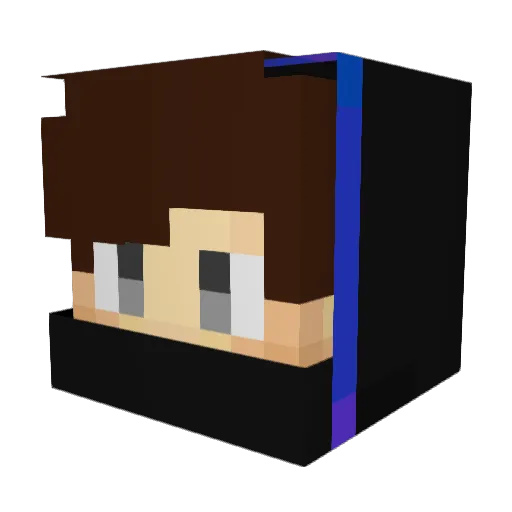 BadSlay3r Minecraft avatar head, 3D render