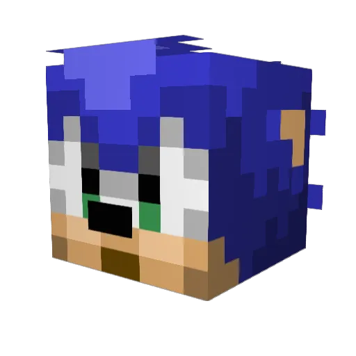 BadToys Minecraft avatar head, 3D render