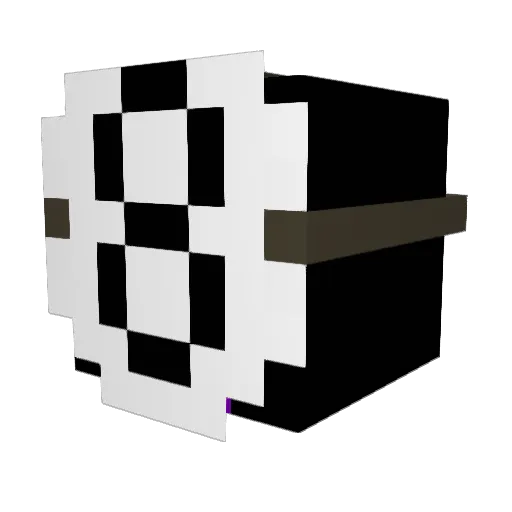 BadTrooper Minecraft avatar head, 3D render