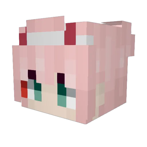 BadWolf831 Minecraft avatar head, 3D render