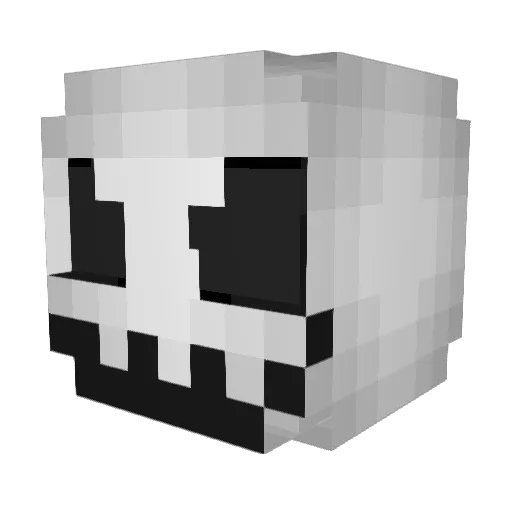 BadWolf84 Minecraft avatar head, 3D render