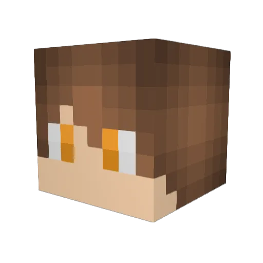 Bad_Bang_ Minecraft avatar head, 3D render