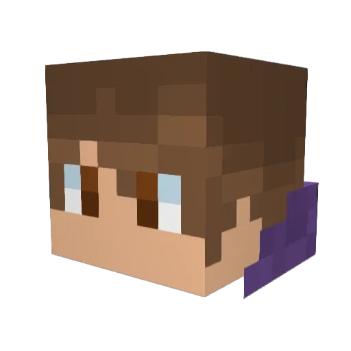 Bad_BeNji Minecraft avatar head, 3D render