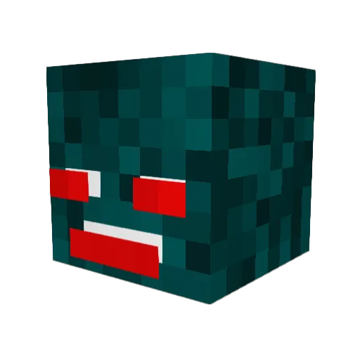 Bad_Cat_77 Minecraft avatar head, 3D render