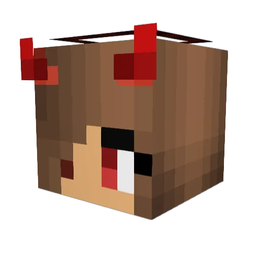 Bad_Girl_2411 Minecraft avatar head, 3D render