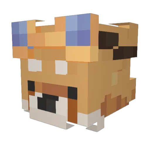 Bad_Internet Minecraft avatar head, 3D render