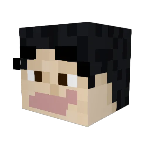 Bad_Samaritan28 Minecraft avatar head, 3D render
