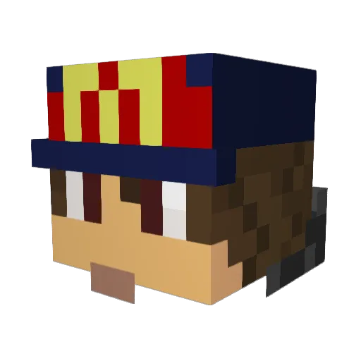 Bad_Santa69 Minecraft avatar head, 3D render