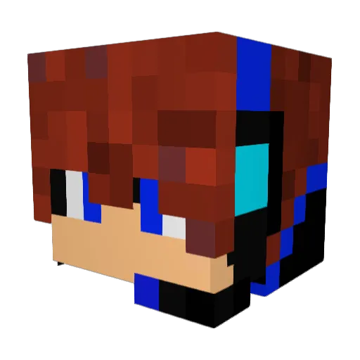 Bad_Uncle_Jr Minecraft avatar head, 3D render