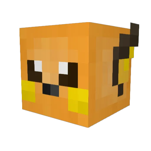 Bad_crafterr Minecraft avatar head, 3D render