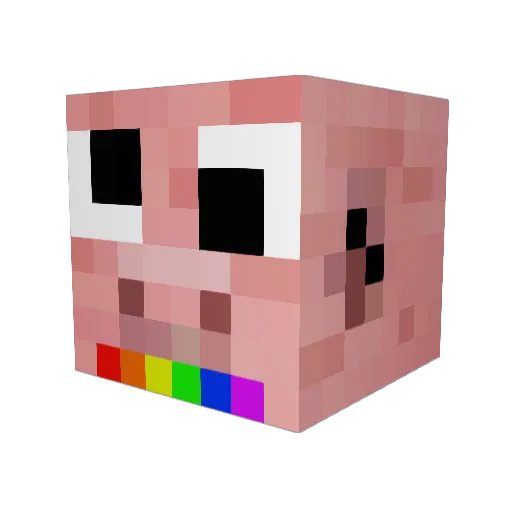 Bada_Bing69 Minecraft avatar head, 3D render