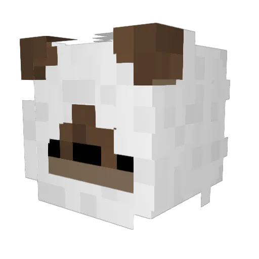 BadaapBram Minecraft avatar head, 3D render
