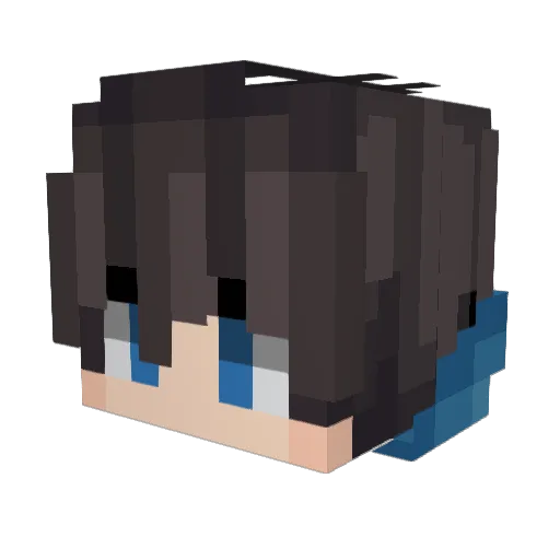 Badan123 Minecraft avatar head, 3D render