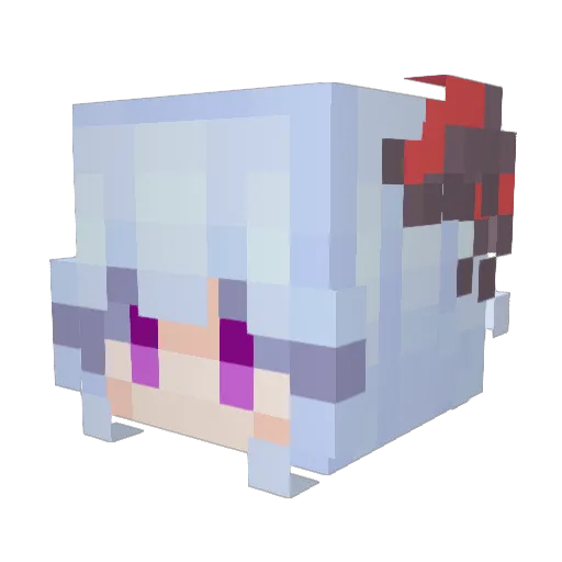 Badaril Minecraft avatar head, 3D render