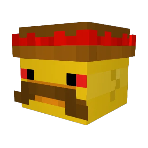 Badattack420 Minecraft avatar head, 3D render