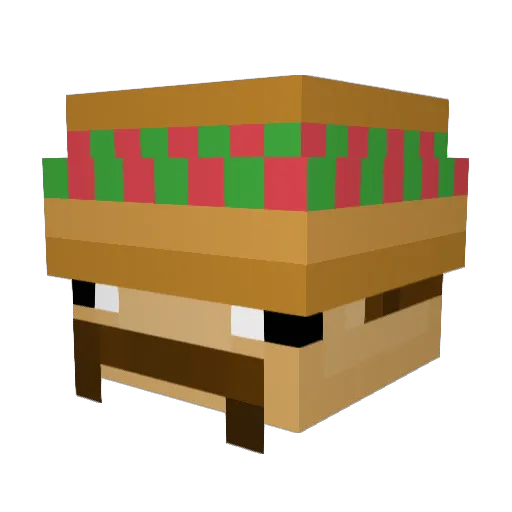 Badatthebone12 Minecraft avatar head, 3D render