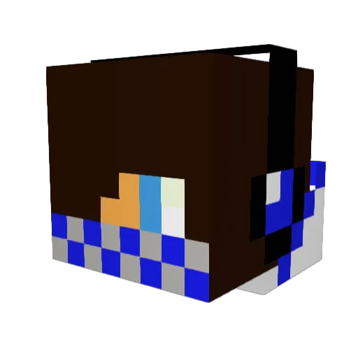 Badb22 Minecraft avatar head, 3D render