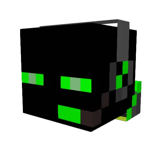 Badbadger17 Minecraft avatar head, 3D render