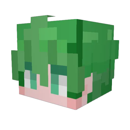 BadboX088 Minecraft avatar head, 3D render