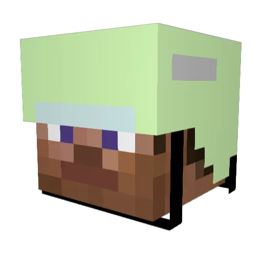 Badcat_Tim Minecraft avatar head, 3D render